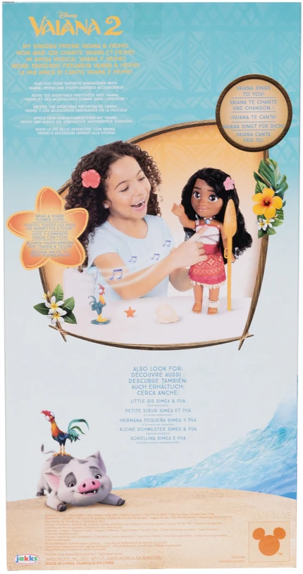 Disney Vaiana - Dainuojanti draugė - Vaiana lėlė 38 cm. (237596)