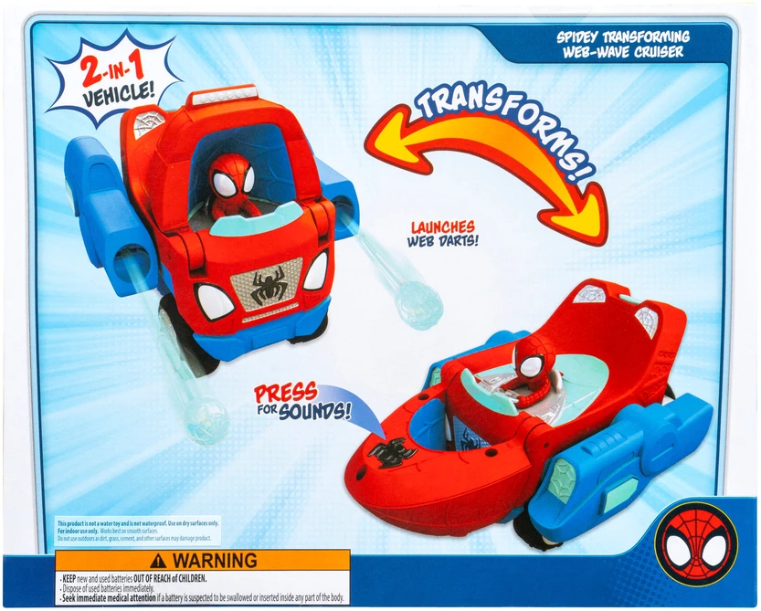 SPIDEY Disney Voras – transformuojantis internetinių bangų kreiseris (SNF0379)