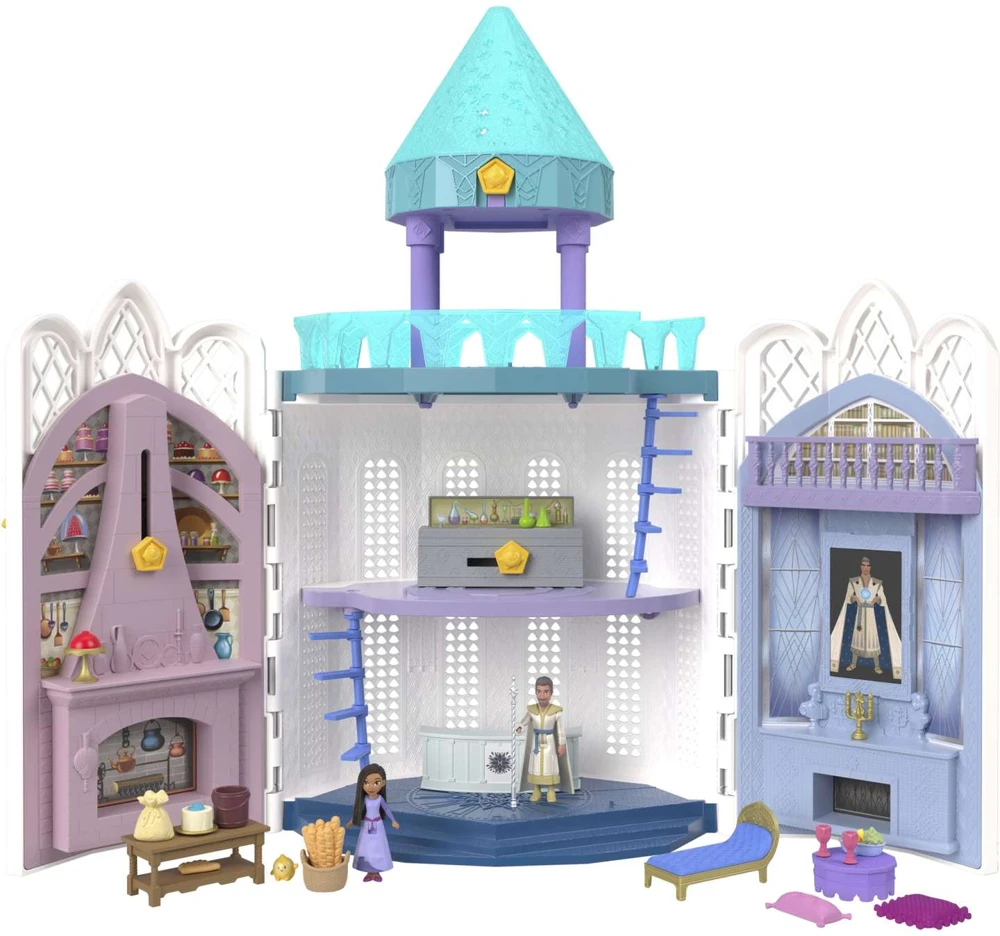 Mattel „Disney Wish“ – Rosos pilies lėlių namelio rinkinys (HPX38)