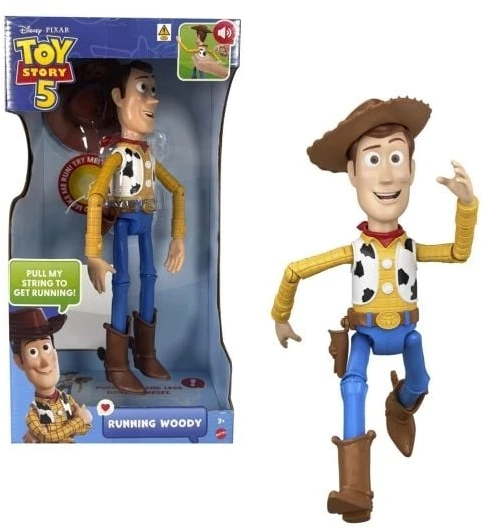 Mattel TOY STORY filmo interaktyvi bėganti figūrėlė Woody (didelė) (JKL95)