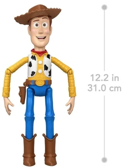 Mattel TOY STORY filmo interaktyvi bėganti figūrėlė Woody (didelė) (JKL95)