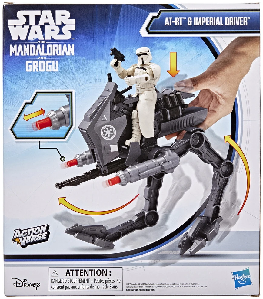 Disney Žvaigždžių karų žaidimų rinkinys „Actionverse AT-RT“ transporto priemonė 21 cm