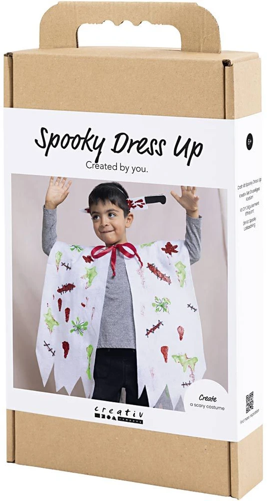 Diy Kit „Pasidaryk pats“ rinkinys – baisus kostiumas su apsiaustu ir galvos juosta – įvairių spalvų (977856)