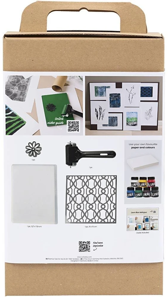 Diy Kit „Pasidaryk pats“ rinkinys – gelio spausdinimo įrankių rinkinys (977755)