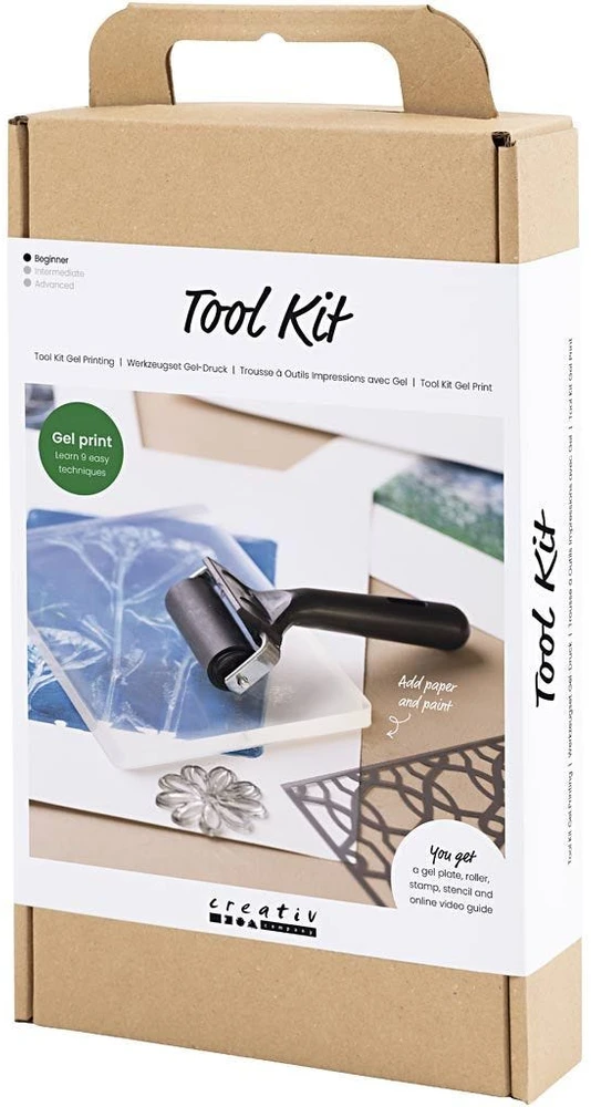 Diy Kit „Pasidaryk pats“ rinkinys – gelio spausdinimo įrankių rinkinys (977755)