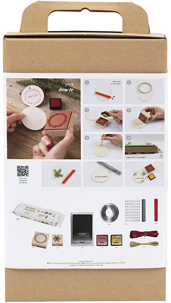 Diy Kit „Pasidaryk pats“ rinkinys – kalėdinė dekoracija – molis (977592)