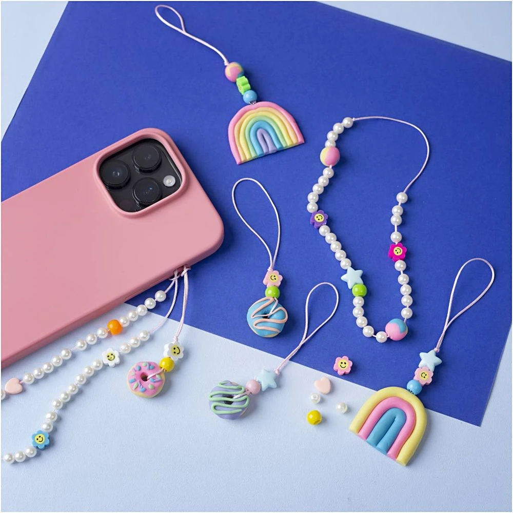 Diy Kit „Pasidaryk pats“ rinkinys – mobiliojo telefono pakabukas – įvairių spalvų (977850)