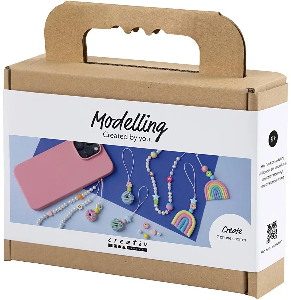 Diy Kit „Pasidaryk pats“ rinkinys – mobiliojo telefono pakabukas – įvairių spalvų (977850)