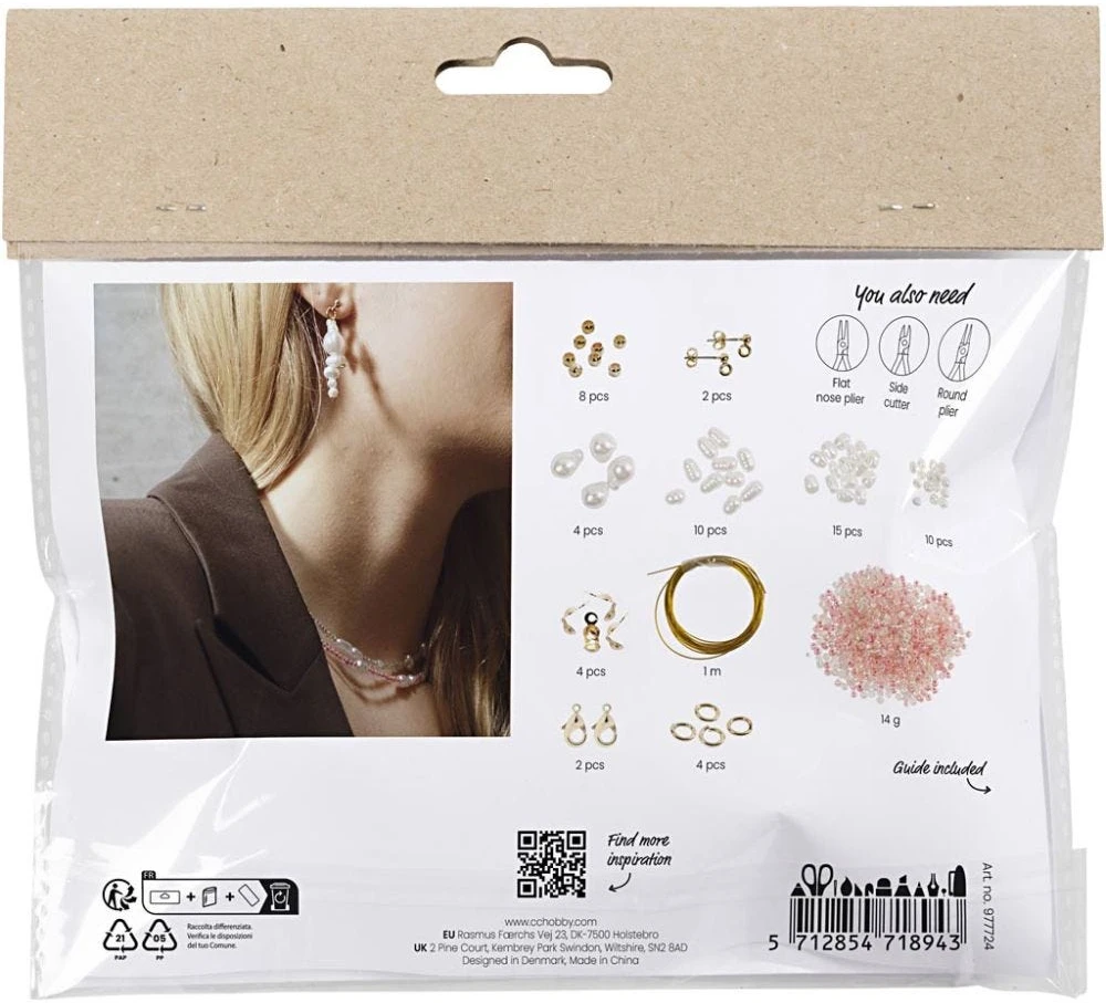 Diy Kit „Pasidaryk pats“ rinkinys – Papuošalai – Vėriniai ir auskarai (977724)