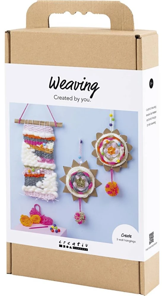 DIY Kit - Rankdarbių rinkinys Audimas, sienų dekoracijos, įvairios spalvos, 1 pakuotė (977879)