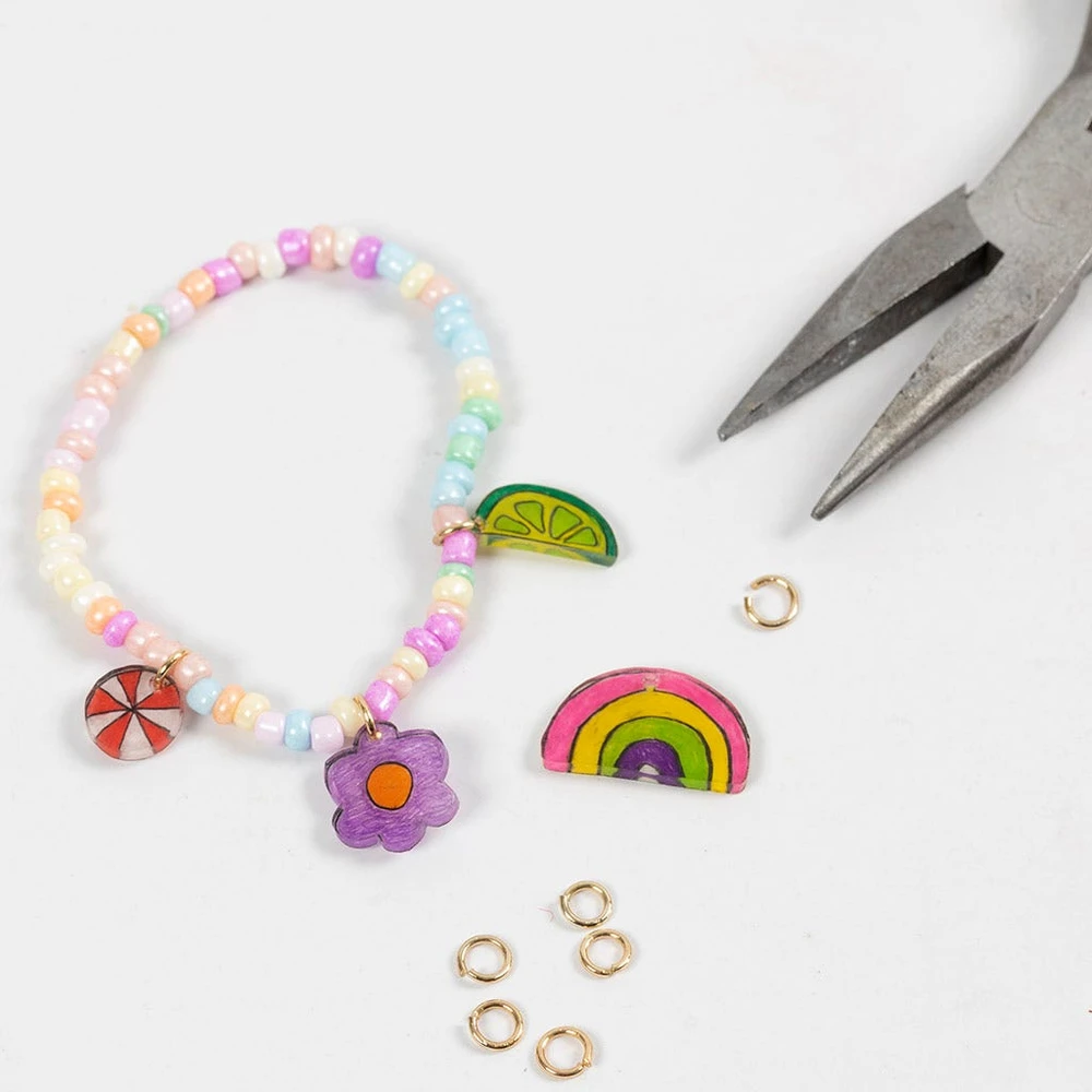 Diy Kitcreative Toys „Pasidaryk pats“ mišinys – susitraukiantis plastikas – papuošalai (977542)
