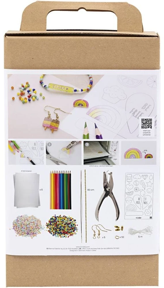 Diy Kitcreative Toys „Pasidaryk pats“ mišinys – susitraukiantis plastikas – papuošalai (977542)
