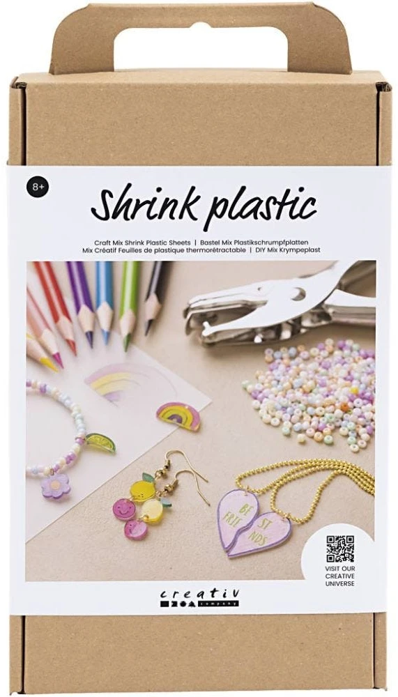 Diy Kitcreative Toys „Pasidaryk pats“ mišinys – susitraukiantis plastikas – papuošalai (977542)
