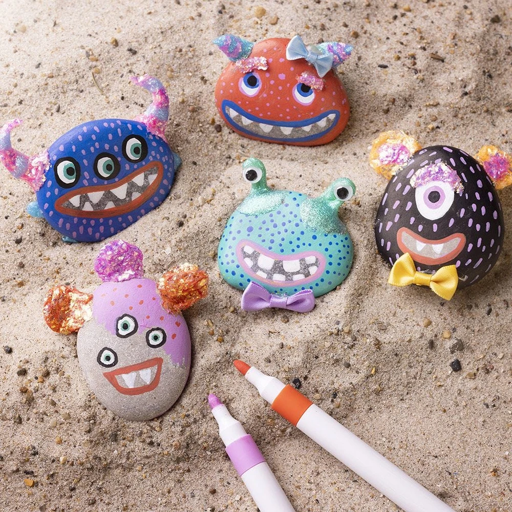 Diy Kitcreative Toys „Pasidaryk pats“ rinkinys – akmens dekoracija – monstras (977677)