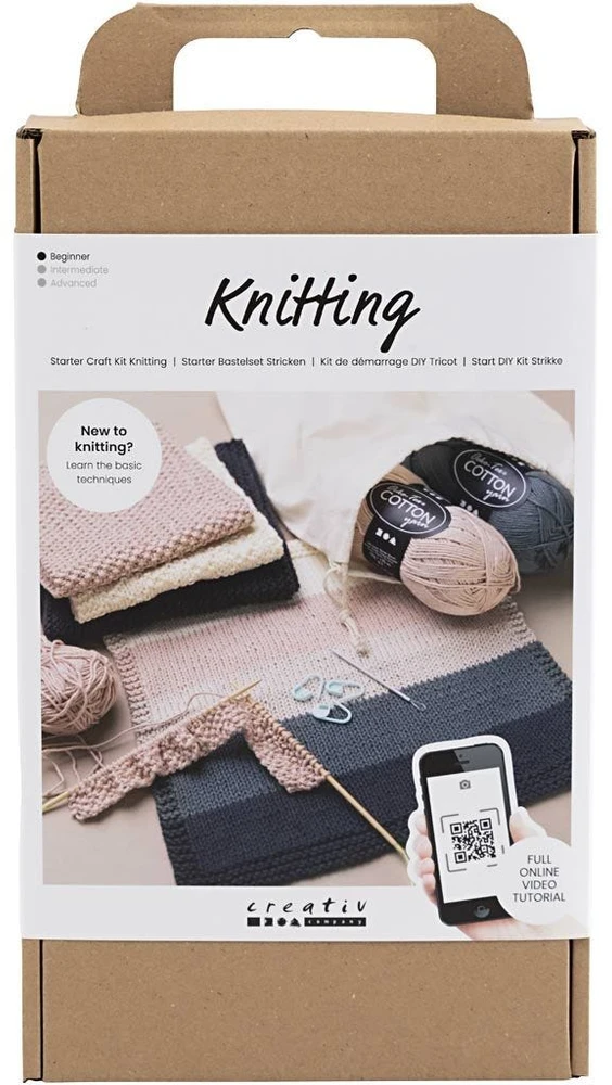 Diy Kitcreative Toys „Pasidaryk pats“ rinkinys – pradedančiųjų rankdarbių rinkinys mezgimui (970852)