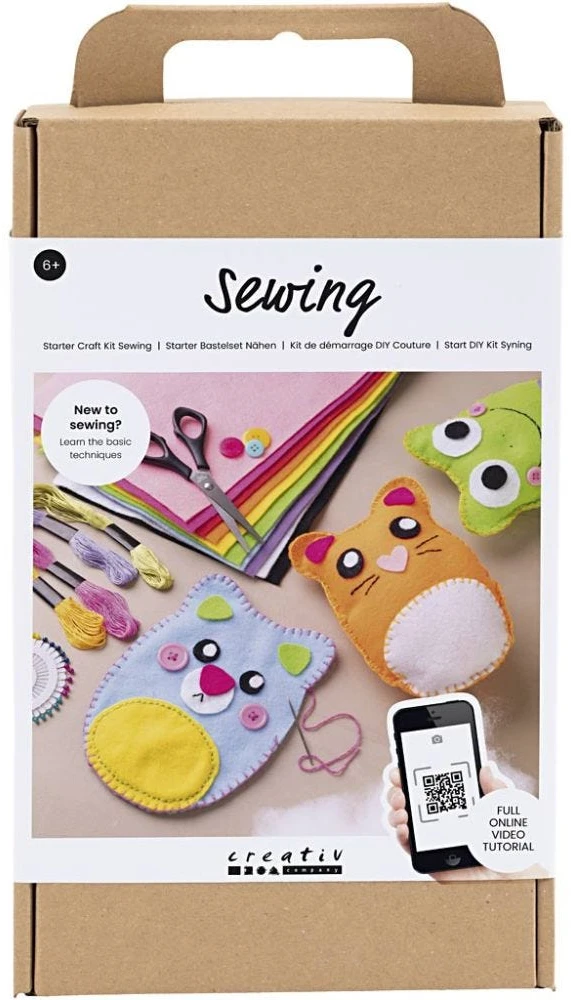 Diy Kitcreative Toys Creativ veltinio meškiukų siuvimo rinkinys vaikams 6+