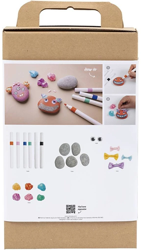 Diy Kitcreative Toys „Pasidaryk pats“ rinkinys – akmens dekoracija – monstras (977677)