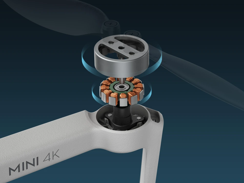 Dronas  DJI Mini 4K Fly More Combo su DJI  RC-N1C valdymo pultu