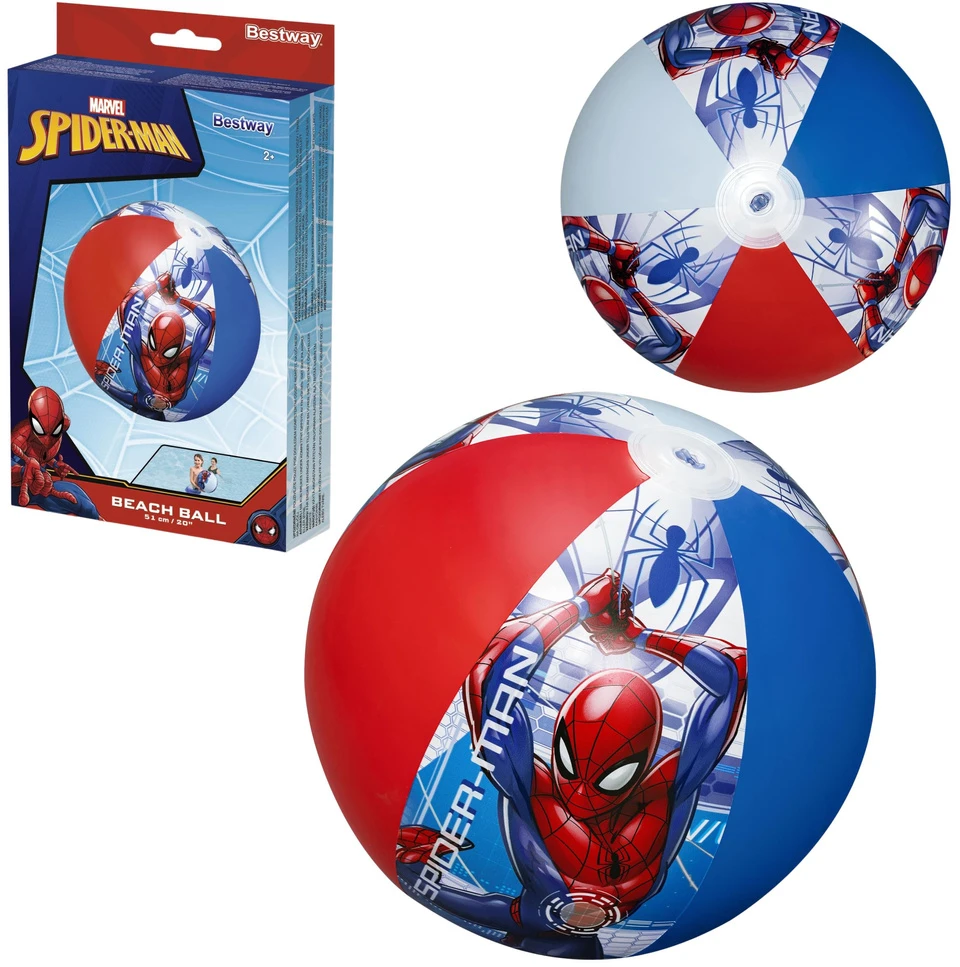 Dmuchana Pripučiamas paplūdimio kamuolys „Marvel Spider-Man“, 51 cm, „Bestway 98002“