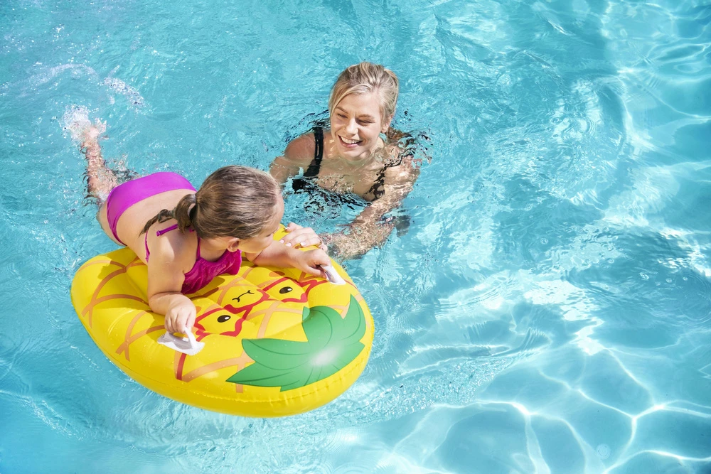 BESTWAY pripučiamas plaustas Surf Buddy 84cm x 56cm, assort., 42049