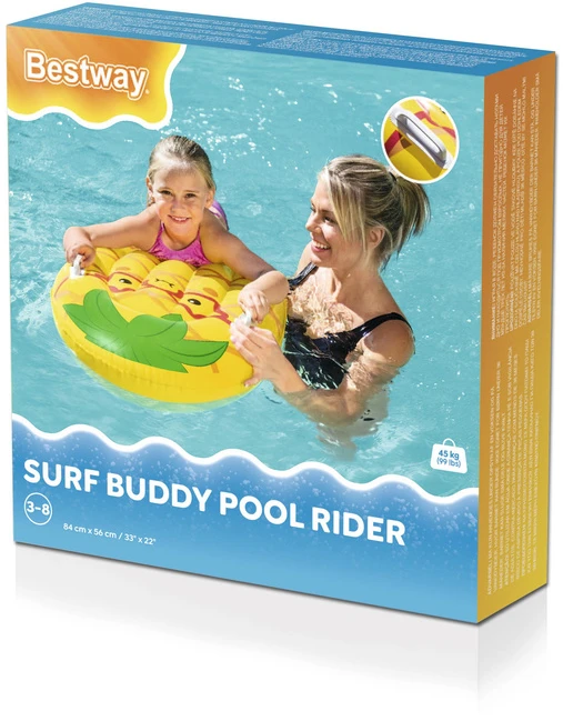 BESTWAY pripučiamas plaustas Surf Buddy 84cm x 56cm, assort., 42049