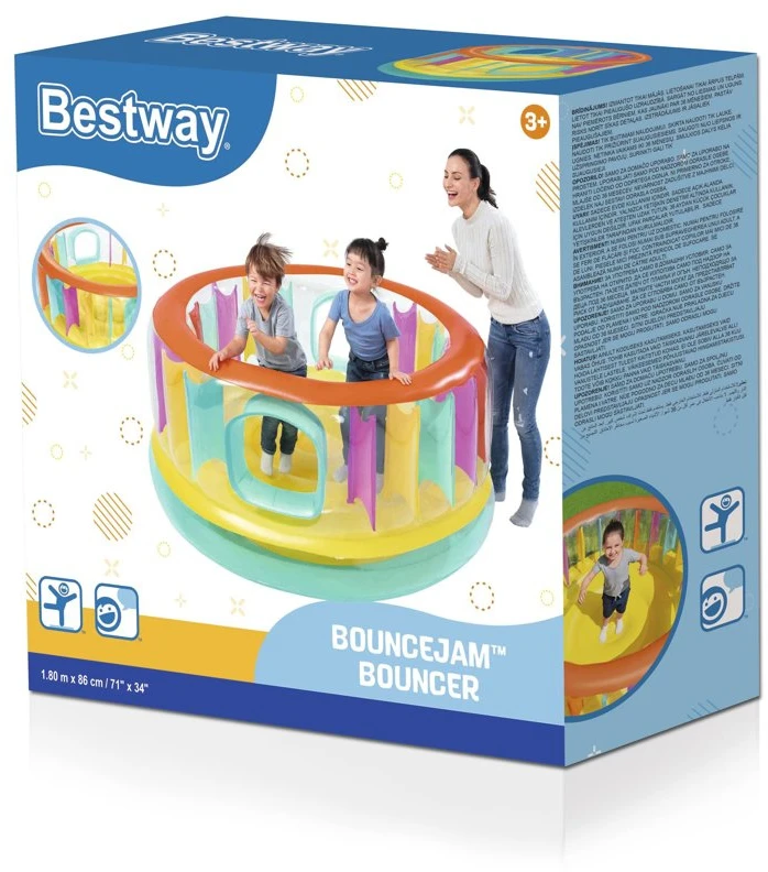 Pripučiamas batutas Bestway BounceJam, 180 x 86 cm