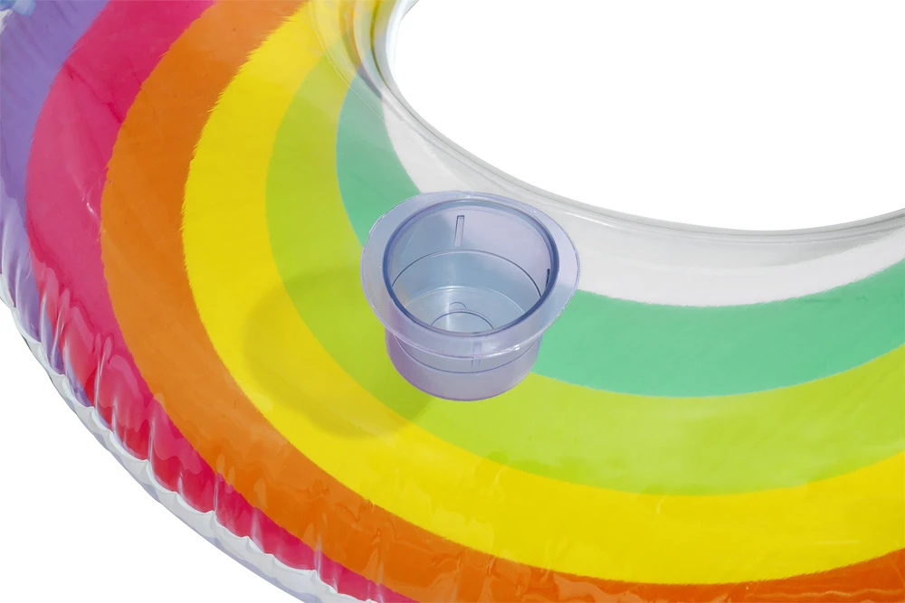 Dvigubas plaukimo ratas Bestway Rainbow Dreams, 186 x 116 cm