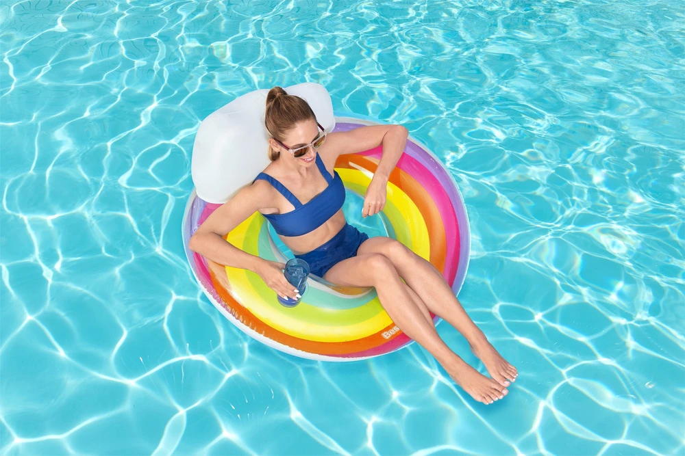 Plaukimo ratas Bestway Rainbow Dreams, Ø 107 cm