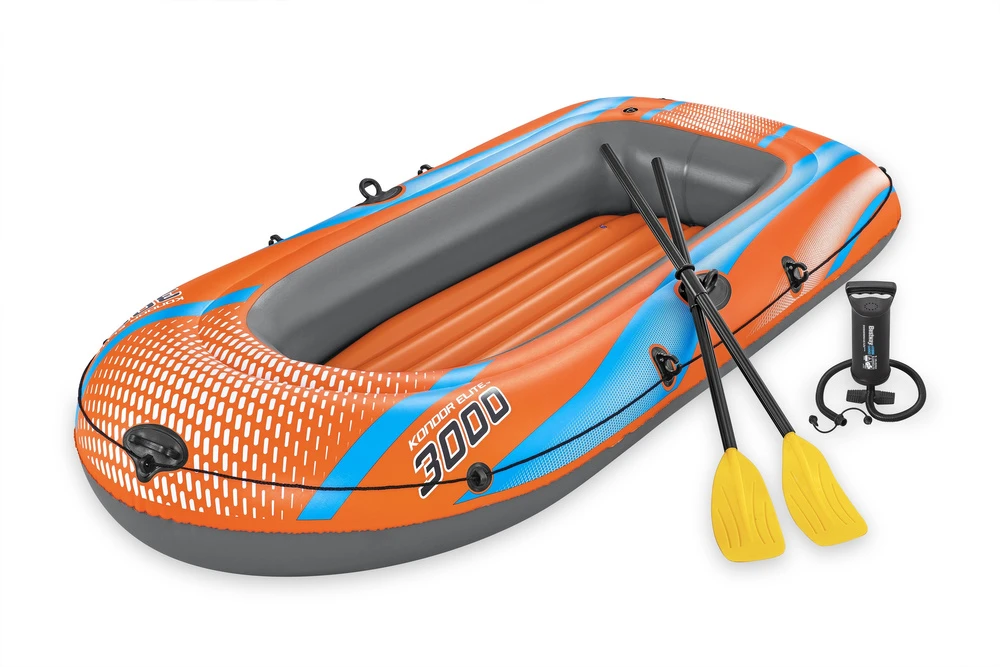 Bestway pripučiamų plaustų rinkinys Kondor Elite 3000 suklijomis ir pompa 61145