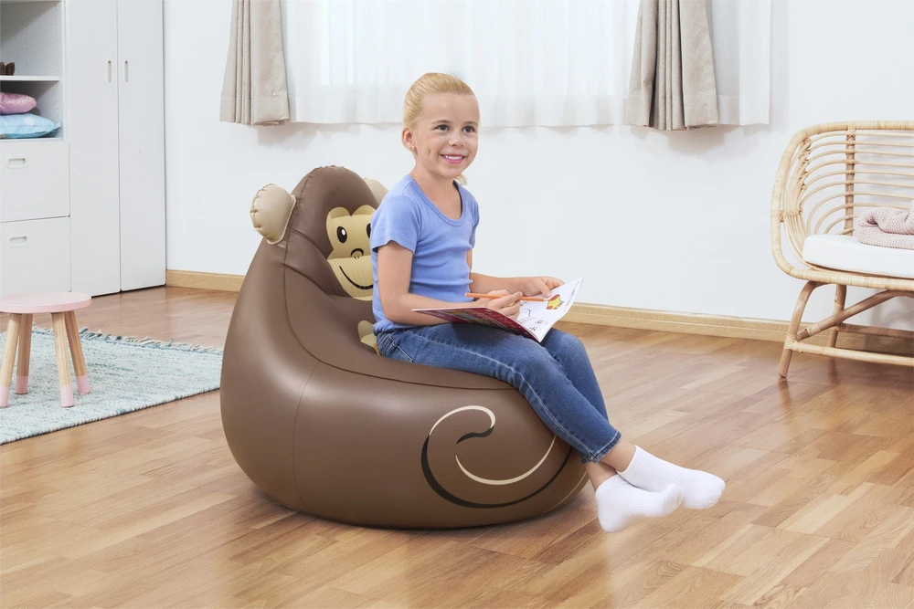 Pripučiamas fotelis Bestway Monkey, 72 x 72 x 64 cm