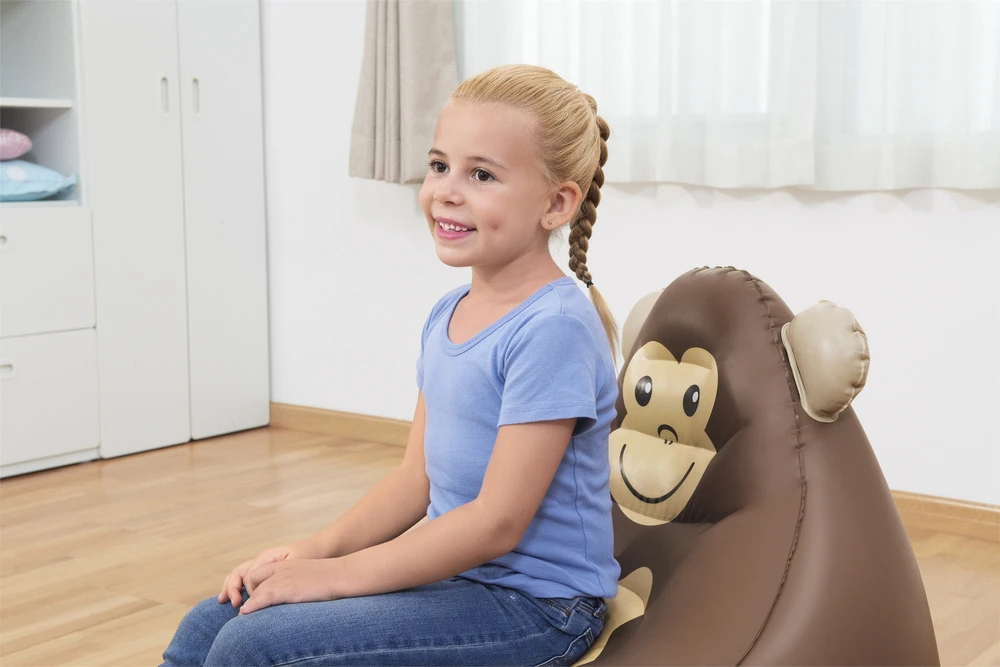 Pripučiamas fotelis Bestway Monkey, 72 x 72 x 64 cm