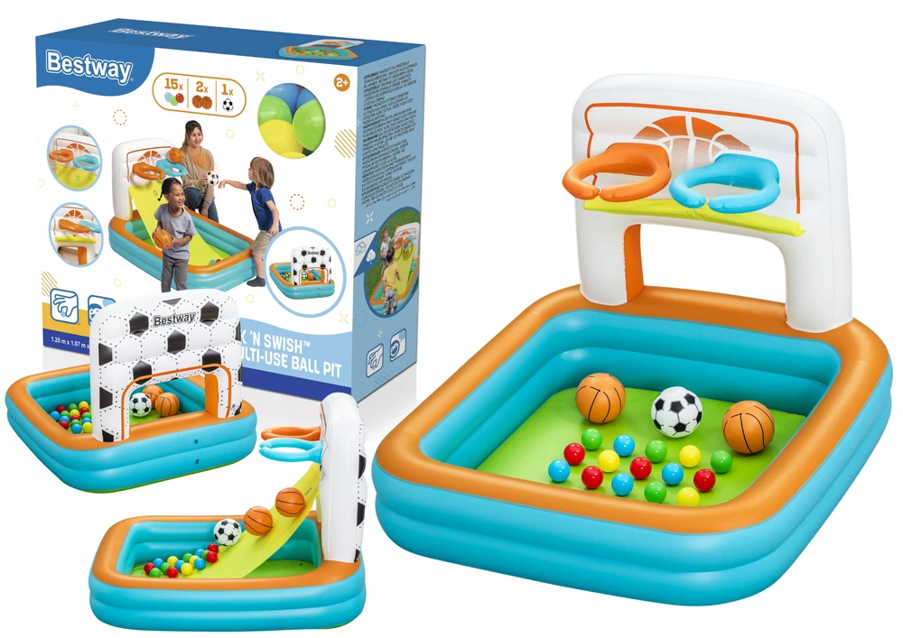 Pripučiama žaidimų aikštelė Bestway 3in1, 120 cm x 107 cm