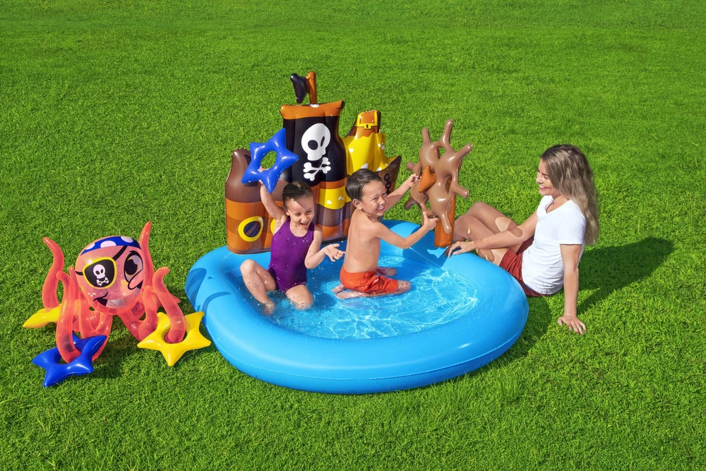 BESTWAY pripučiamas baseinas laivas 140cm x 130cm x 104cm, 52211