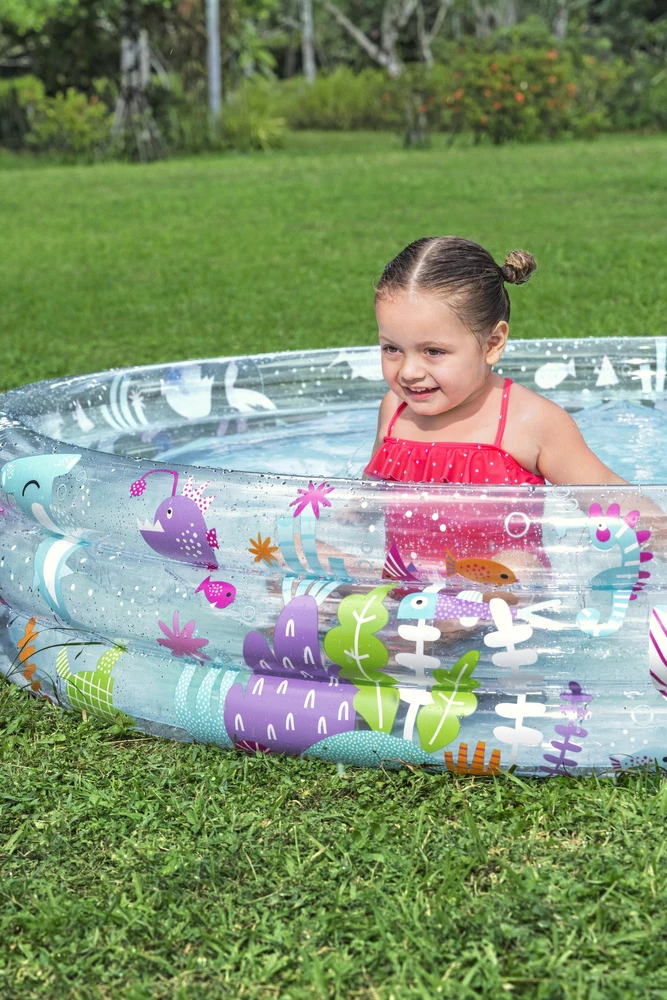 Bestway® vaikiškas pripučiamas baseinas Deep Dive Ø 183 x 33 cm, apvalus