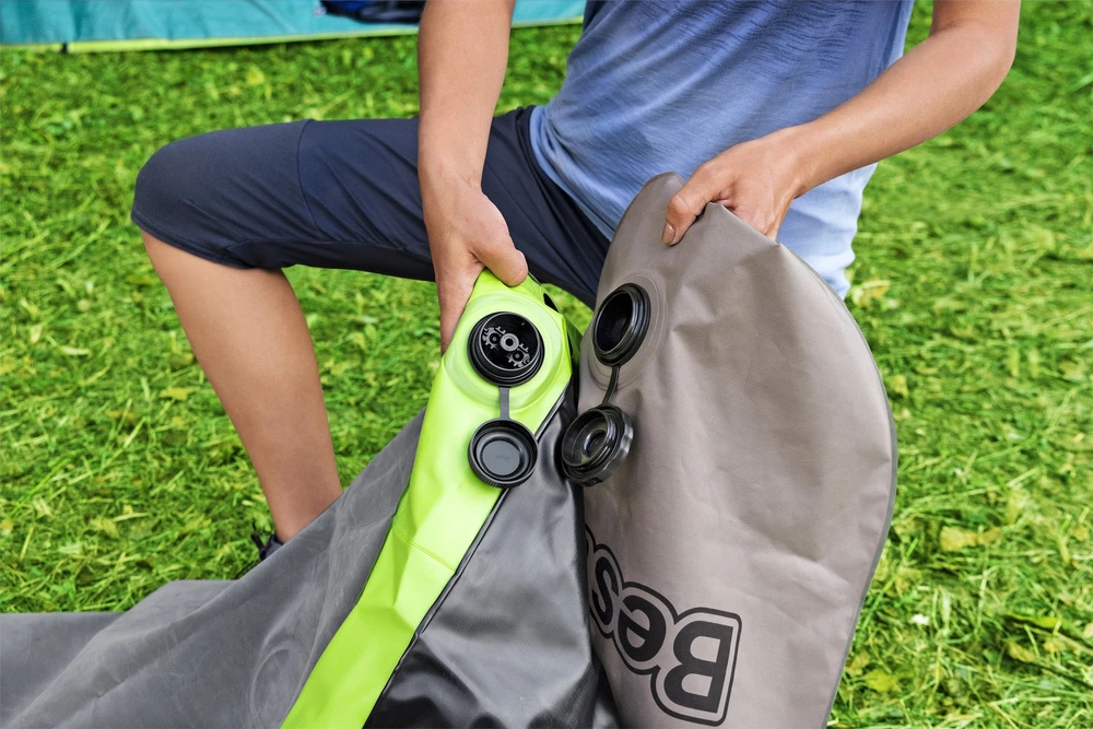 Pripučiamas turistinis čiužinys Bestway Pavillo Roll & Relax Twin, 188x99x22 cm