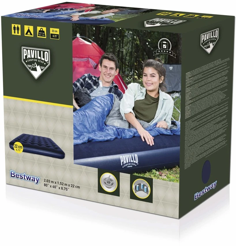 Pripučiamas Čiužinys BESTWAY QUEEN 203x152x22cm 67003-6232