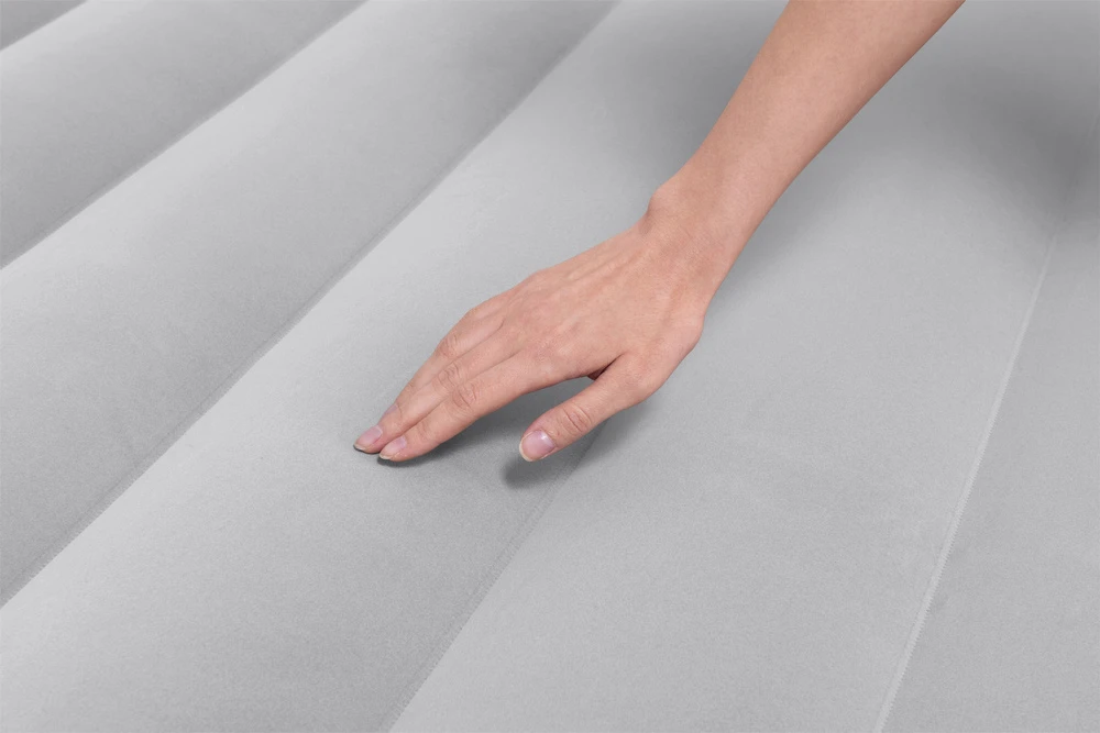 Pripučiamas čiužinys BESTWAY Tritech, pilka/mėlynas, 203 cm x 152 cm x 46 cm