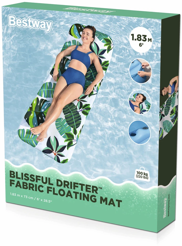 Pripučiamas vandens čiužinys BESTWAY BLISSFULL DRIFTER, 183 x 73 cm