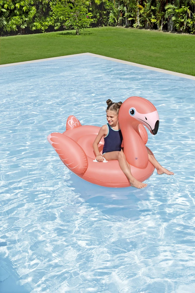 Pripučiamas plaustas Bestway Flamingo, 41525, 138 cm x 107cm