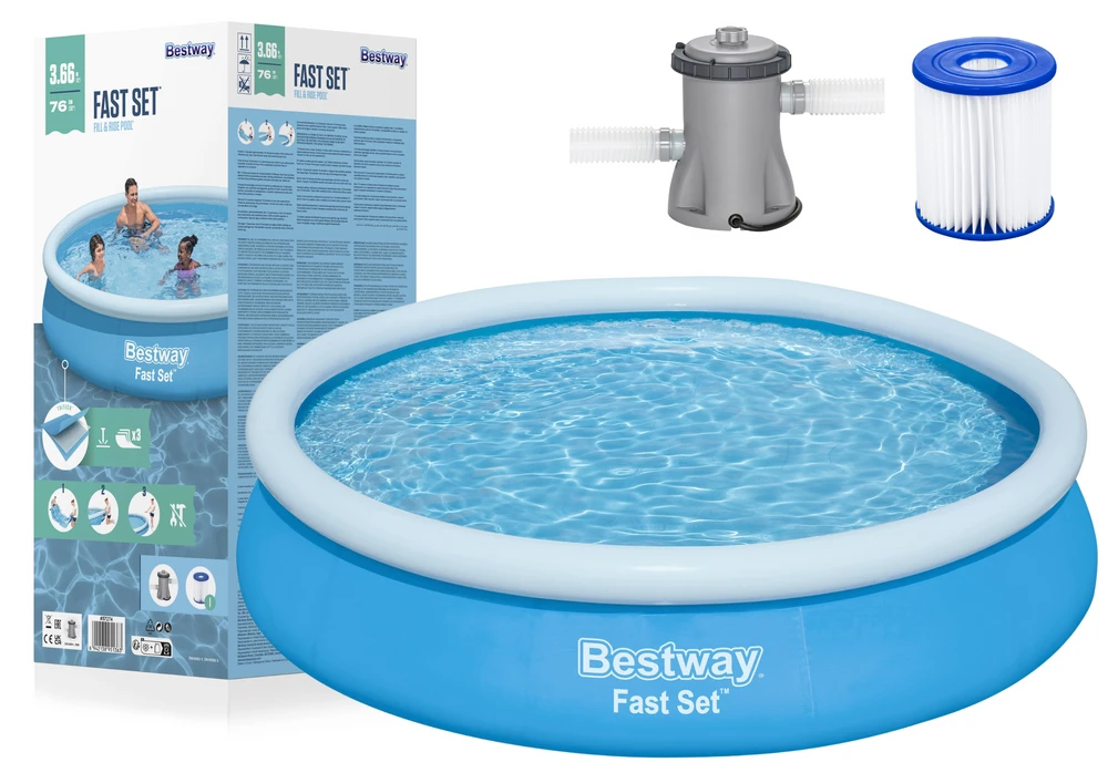 Bestway baseinas Fast Set 366x76cm (57274)