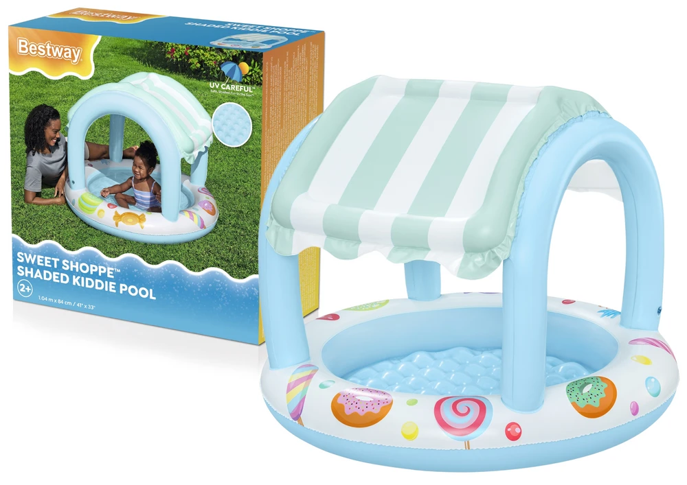 Pripučiamas vaikiškas baseinas Bestway su stogeliu, 104 × 84 cm