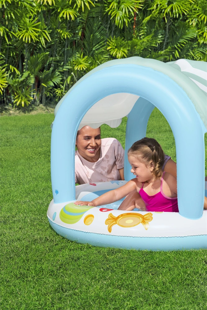 Pripučiamas vaikiškas baseinas Bestway su stogeliu, 104 × 84 cm