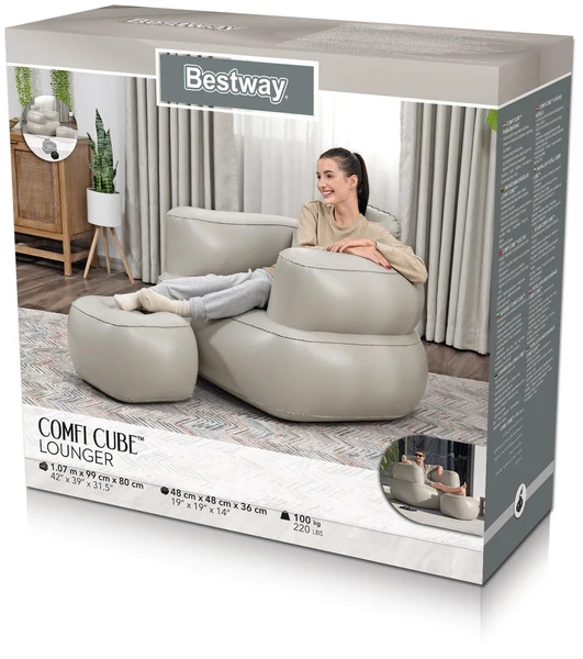Pripučiamas fotelis Bestway 75137, 107x99x80 cm