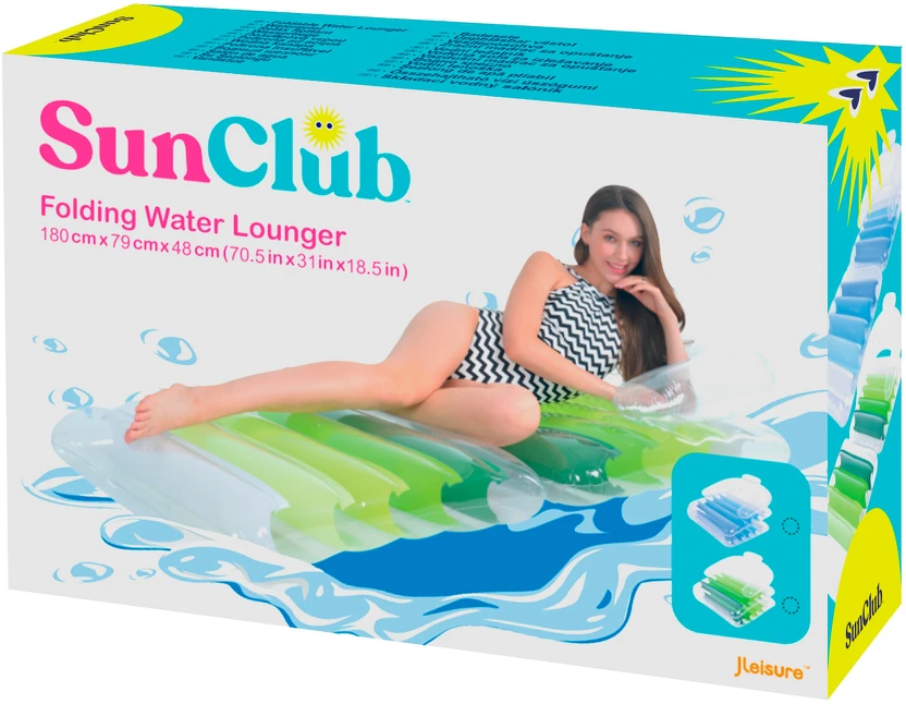 Dmuchany SUNCLUB žalias sulankstomas pripučiamas čiužinys