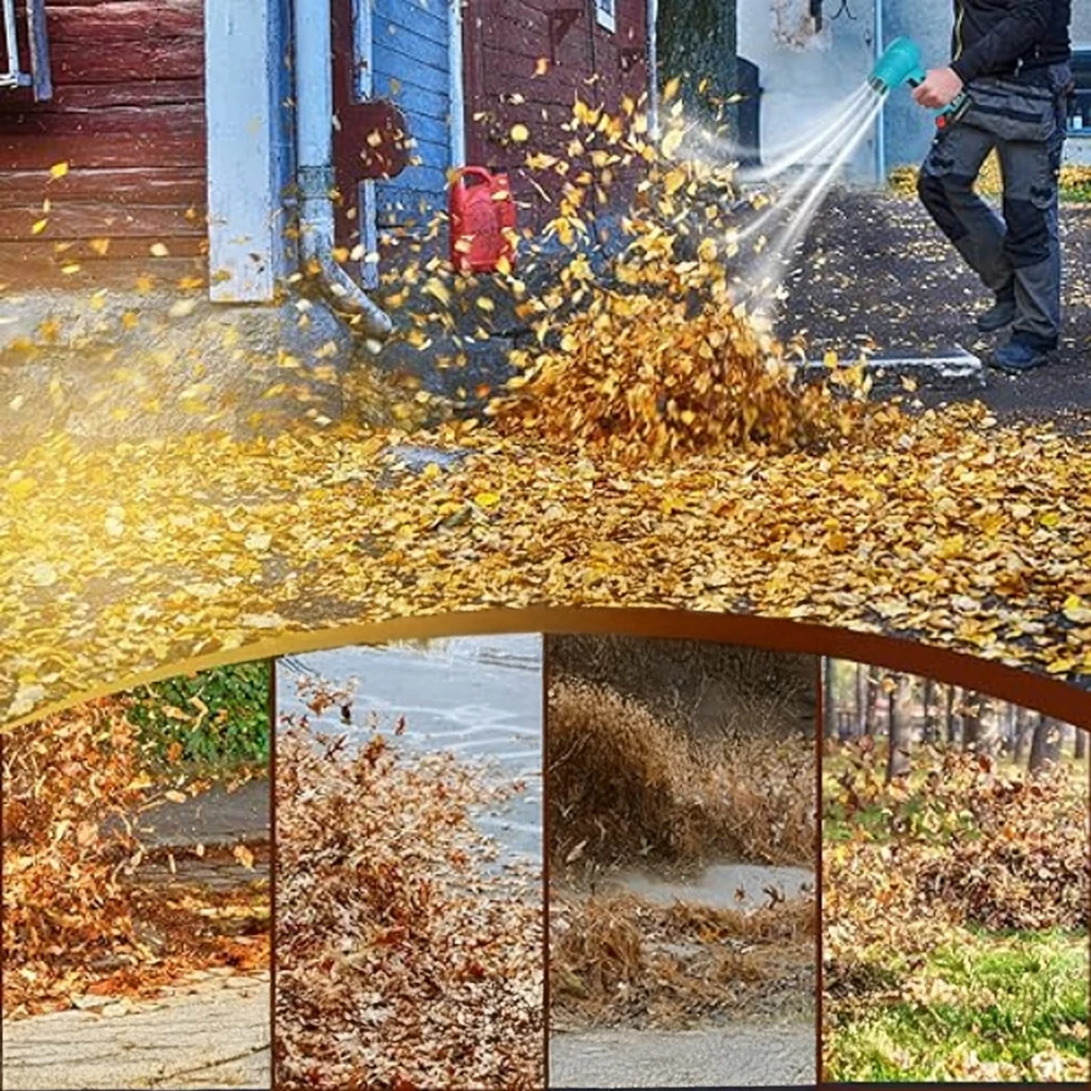 Dmuchawa Realprices Akumuliatorinis oro Rankinis lapų Dulkių sniego 400 W 2 x akumuliatorius