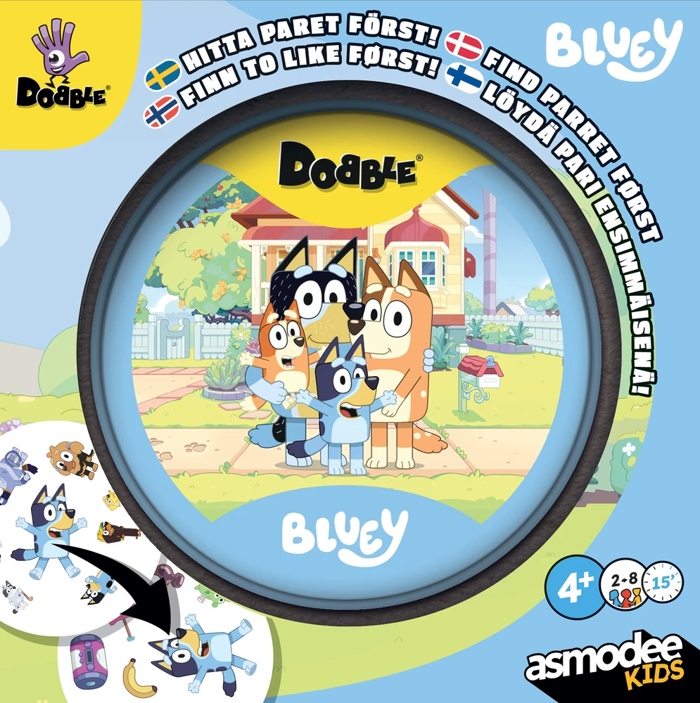 Dobble,Bluey Dobble - Bluey Šiaurės šalių (DOBBLU07NOR)