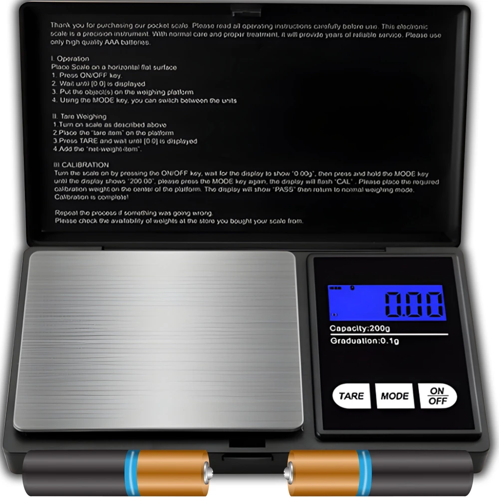 Dokładna Tikslios elektroninės juvelyrikos svarstyklės 0,01–200 g LCD skalė -e055