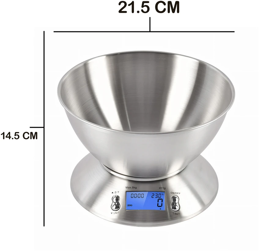 Retoo Elektroninės virtuvinės svarstyklės CookScale ER1242, 1g–5kg