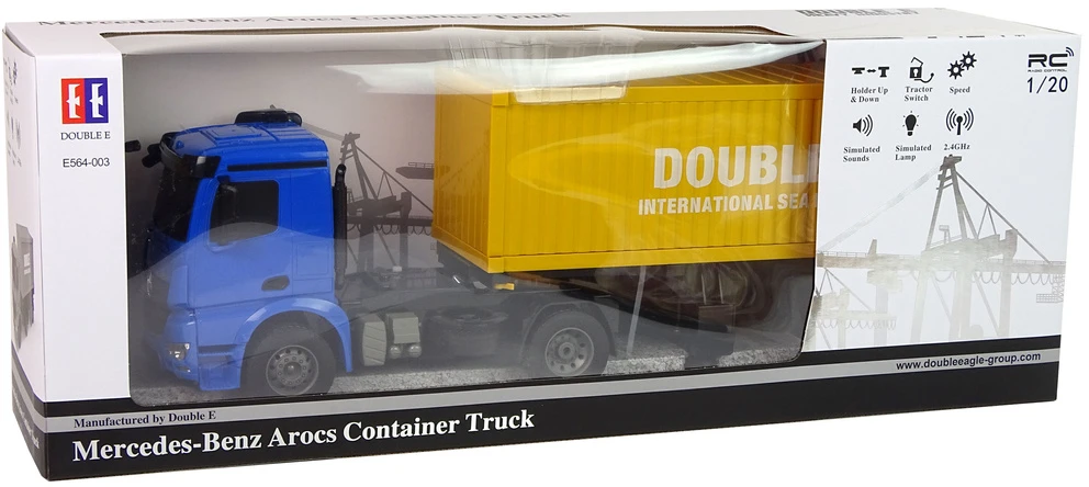 Duża Didelis sunkvežimis RC 58 cm, mėlyna