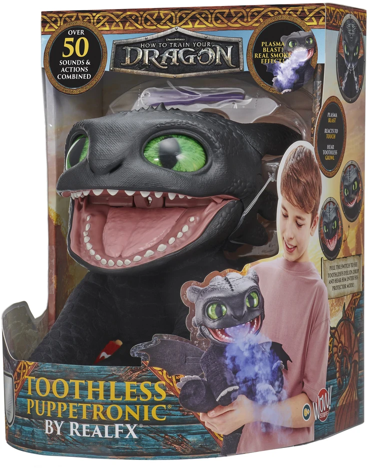 Real Fx Interaktyvus žaislas - "HOW TO TRAIN YOUR DRAGON" kolekcijos slibinas "Bedantis"